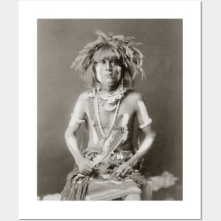 Indian Snake Priest, 1910. Vintage Photo Posters and Art